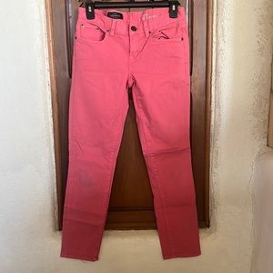 J crew toothpick 27 jeans pink